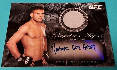 2014 Topps UFC Auto Card Bloodlines Relics Rafael Dos Anjos RDA / 188 Autograph - Image 1 of 2