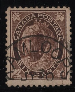 #71 Leaf 6c Canada used well centered Kamloops - Foto 1 di 2