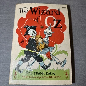 The Wizard of OZ 1956 L. Frank Baum Author-Hardcover-Illustrated by W.W Denslow - Picture 1 of 12