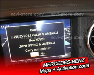 Mercedes Benz North America NTG 4.5 4.7 Map update + activation code V20 2020 - Picture 1 of 6