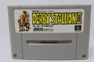 Derby Stallion II Super Famicom SFC Japanese Video Game Cartridge Tested - Picture 1 of 2