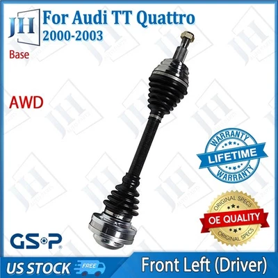 Eje CV conductor delantero izquierdo original para Audi TT Quattro Base L4 2000-03 1,8 L AWD Foto 1 de 4