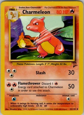 Charmeleon Uncommon Base Set 2 035/130 NM Normal - Image 1 of 2
