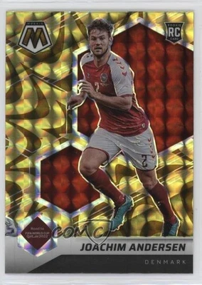 2021 Panini Mosaic FIFA Road to World Cup Reactive Gold Prizm Joachim Andersen - Image 1 of 2