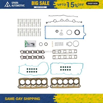 Juego completo de juntas pernos de cabeza aptos para Dodge Ram 1500 Viper 2003-2006 8,3 L OHV V10 20V Foto 1 de 4