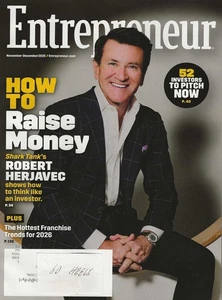Brand New ENTREPRENEUR MAGAZINE Nov-Dec 2025 Shark Tank's ROBERT HERJAVEC HTF - Imagen 1 de 1