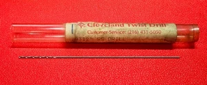 Cleveland .0312" 1/32" SS Drill, 583493 - T-66, 3-5/8" Long, USA Made - NEW - Picture 1 of 3