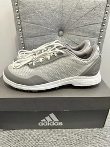 Adidas Women’s AlphaFlex Sport WATERPROOF Golf Shoes, Spikeless White Grey, Sz 6 - Picture 1 of 10