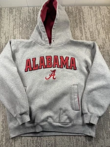 Alabama Crimson Tide Hoodie Herren Large grau NCAA Football Pullover Sweatshirt - Bild 1 von 6