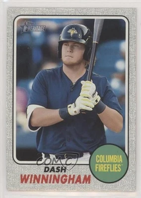 2017 Topps Heritage Minor League Edition Gray /25 Dash Winningham #122 - Image 1 of 2