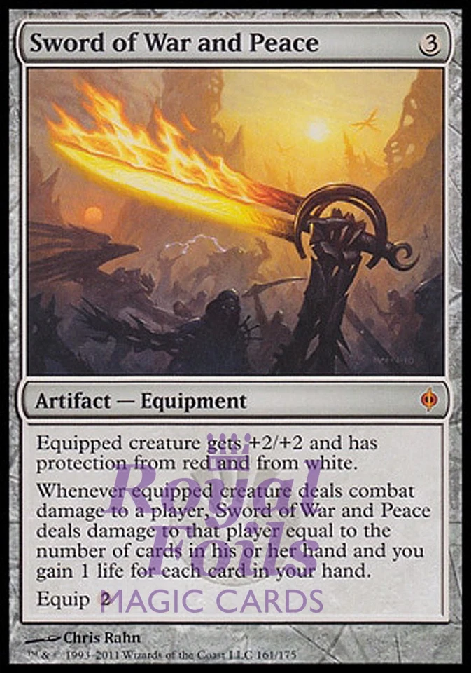 Sword of War and Peace 1x FOIL NPH MTG New Phyrexia Mythic NM artifact - Image 1 of 1