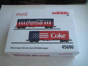 Marklin H0 45686 US Coca Cola Kuhlwagen Set in its original box Ltd Edn in 2018 - Picture 1 of 11