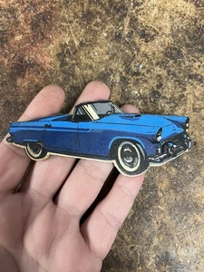 Vintage 1955 Thunderbird Magnet Gummi Auto blau Cabrio Ford Kühlschrank Rarität Shop - Bild 1 von 2