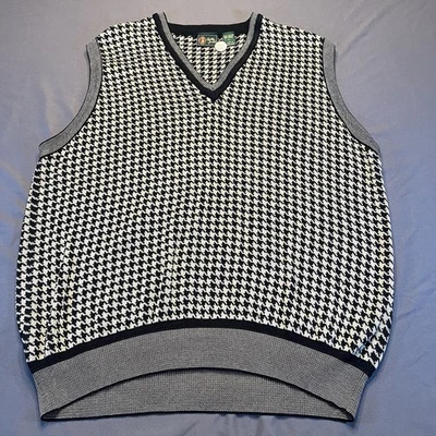 Bobby Jones Vintage Vest Golf Hong Kong Made 100% Cotton Men's Size Large - Image 1 of 4