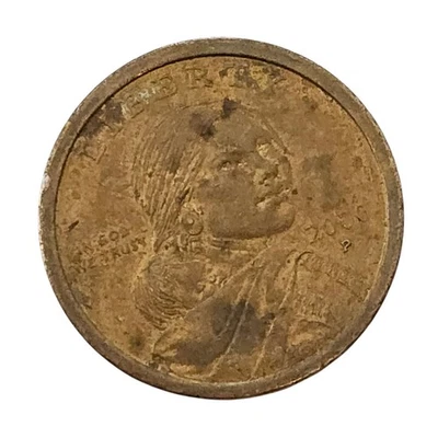 2000 D One Dollar Coin Double Die Error On 20"0"0 - Image 1 of 4