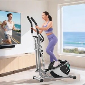 Profigerät Crosstrainer Magnetisch Ellipsentrainer Ultraleiser Heimtrainer 120kg - Bild 1 von 16