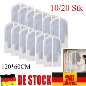 20X Kleidersack Anzughülle Kleider Schutzhülle Kleiderhülle Kleidersäcke 120x60 - Bild 1 von 12