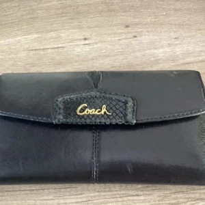 Schwarze Coach, Scheckbuch Geldbörse - Bild 1 von 9