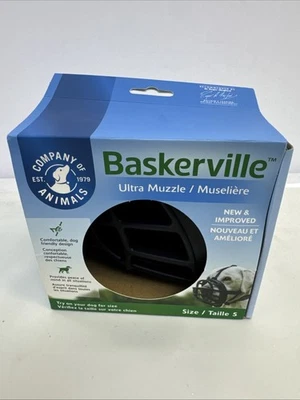 Bozal Baskerville Ultra Cómodo, Diseño Apto para Perros Talla 5 OB Foto 1 de 4
