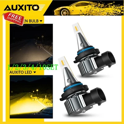 Golden Yellow Fanless 9006 HB4 LED Fog Light Lamp Bright 1:1 As Halogen 1~10Set - Image 1 of 4