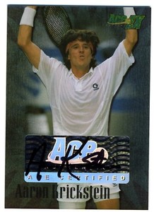 2011 Ace EX Tennis Hall Fame AARON KRICKSTEIN Auto #/99
