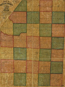 1858 Farm Line Map of Butler County Pa - Picture 1 of 3