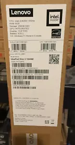 Lenovo IdeaPad Slim 3 15.6" FHD i3-N305 8GB RAM, 256GB SSD 82XB008LUS - Picture 1 of 1