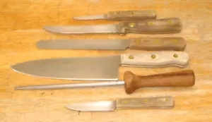 Juego de cuchillos de colección Chicago Cutlery de 6 piezas con acero - espiga completa y pasadores de latón - Imagen 1 de 12