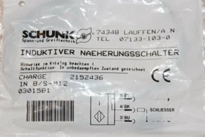 SCHUNK ind. Näherungsschalter IN 8/S-M12 -0301581 NEU - Picture 1 of 1