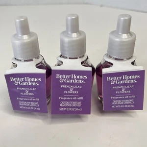 3 Better Homes & Gardens FRENCH LILAC & FLOWERS Fragrance Plug Oil Refill - Picture 1 of 2