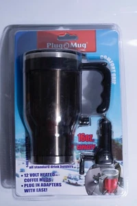 Plug a Mug 16oz Coffee Warmer Auto Car Truck 12v Black Good Cook NEW - Picture 1 of 3