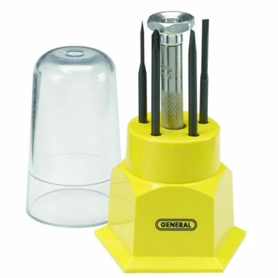 GENERAL TOOLS 5-pc. JEWELERS SCREWDRIVER SET, No. S605, IN MOLDED CASE - Image 1 of 4