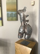 Metal Sculpture Art Abstract Modern Home Decor Torso Holly Lentz