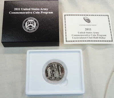 2011-D U.S. Army Commemorative Half Dollar US Mint 50C OGP Box COA - Image 1 of 4