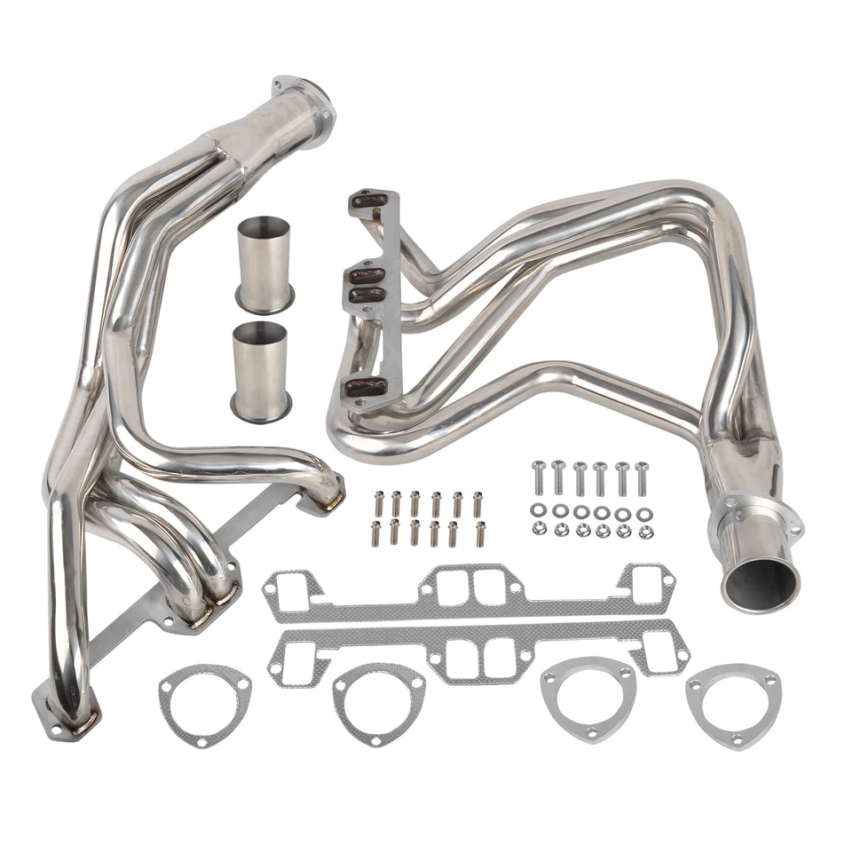 For 1972-1991 Dodge 5.2L 5.9L Pair 4-1 Stainless Steel Tube Long Header Manifold - Image 1 of 4