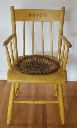 Fabulous Vintage Solid Wood Arm Chair - GDC - NICE VINTAGE CHAIR - UNIQUE Cover