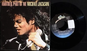 Michael Jackson-Another Part Of Me b/w Instrumental-Epic 34-07962-VTG '87 P/S 45 - Picture 1 of 2