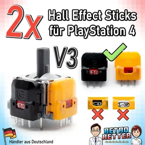2x PS4 Hall Effect V3 imán analógico stick controlador Drift Fix PlayStation 4 nuevo - Imagen 1 de 11