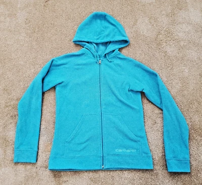 Chaqueta polar con capucha Carhartt para niña talla mediana (8/10) turquesa MEDIDA bonita Foto 1 de 4