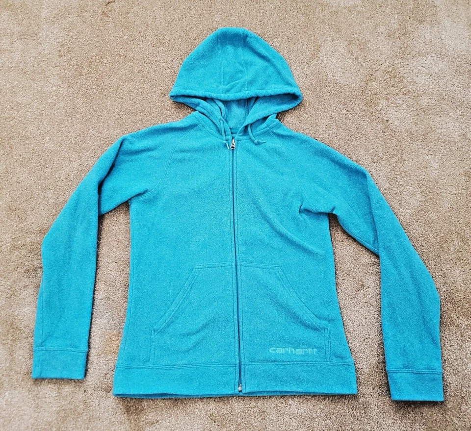 Chaqueta polar con capucha Carhartt para niña talla mediana (8/10) turquesa MEDIDA bonita Foto 1 de 4