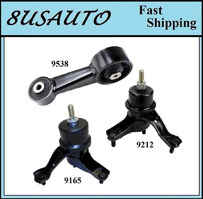 Montaje de motor y transmisión 3 piezas apto para Toyota Highlander 2008-2011 3,5 L Foto 1 de 4