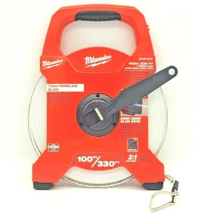 48-22-5310 Milwaukee Fiberglass Open Reel Long Measuring Tape 100 m / 330' - Picture 1 of 5