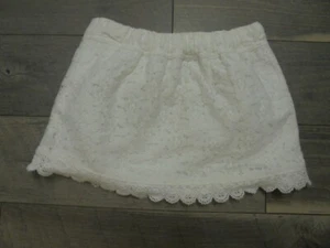 abercrombie white crochet mini skirt girls L BEACH pictures - Picture 1 of 3