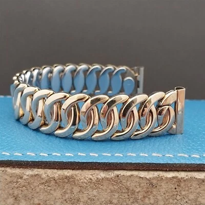 1950s Vintage 5/8" Gemex Adventurer Yellow Gold Filled Unused Classic Watch Band - Image 1 of 4