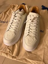 LOUIS VUITTON LV CUP men's white boat yachting sailing shoes white LV 10 US  11