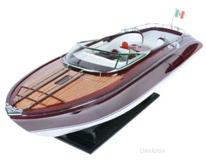 Riva 44 Rivarama Speed Boat Wooden Scale Model 37" Italian Power Motor Yacht New - Picture 1 of 10
