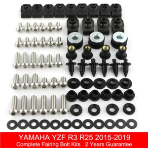 Kit completo de carrocería de perno de carenado apto para Yamaha YZF-R3 YZF-R25 2018 2015-2019 - Imagen 1 de 11