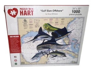 NEW Gulf Slam Offshore Puzzle Design by Steve Whitlock Gulf Of Mexico Fish - Picture 1 of 5