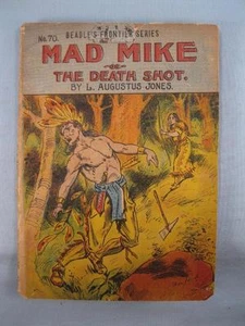 Mad Mike Or The Death Shot Antique Paperback Book 1909 L Jones Beadles (O) AS IS - Picture 1 of 5