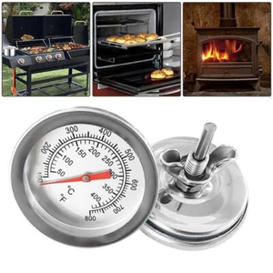 BBQ Grill Thermometer Edelstahl Grillthermometer Analog Einbau Gasgrill Deckel - Bild 1 von 12